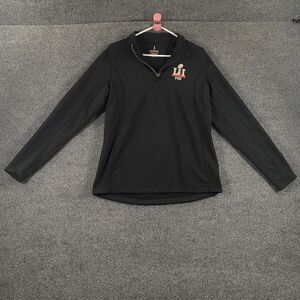 Elevate Black Pullover Jacket Fox Superbowl Womans Size Large